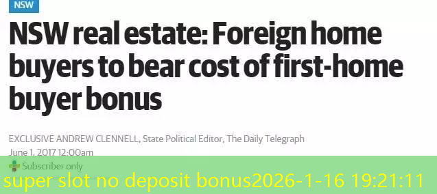 super slot no deposit bonus