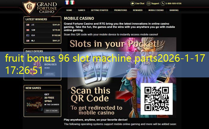 fruit bonus 96 slot machine parts
